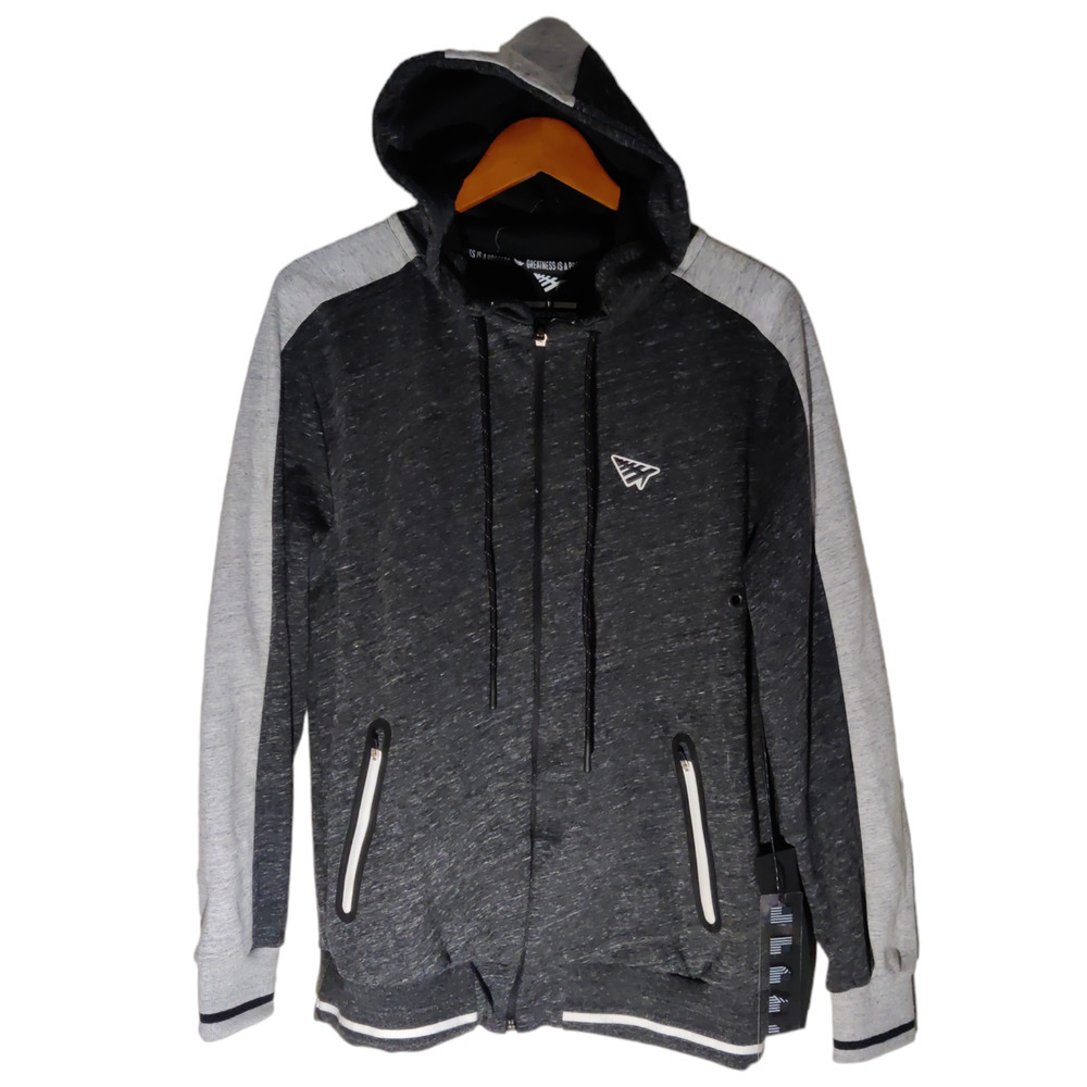 Greatness is A Process New With Tags Gray/White Jacket Size M #1328